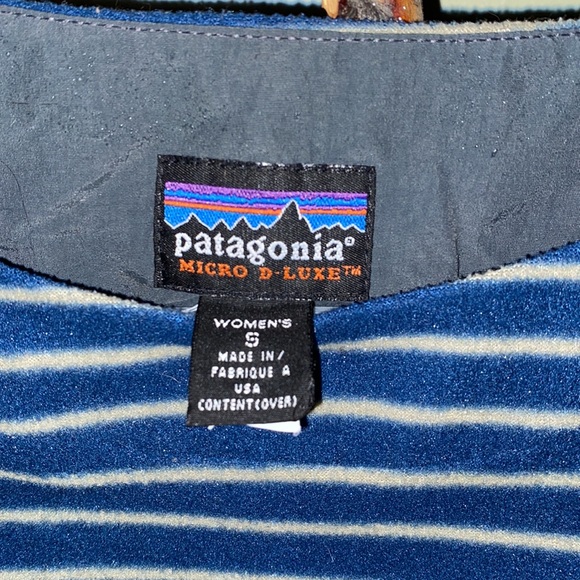 Women’s small vintage boat neck long sleeved pullover Patagonia fleece - Picture 5 of 6